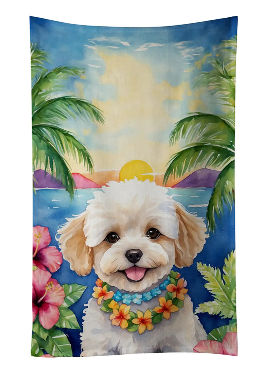 Maltipoo Luau Kitchen Towel