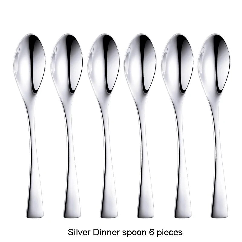 Stainless Steel Black Cutlery Set