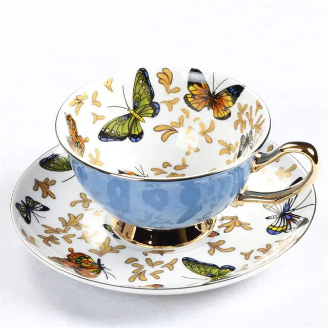 European Bone China Coffee Cup Set