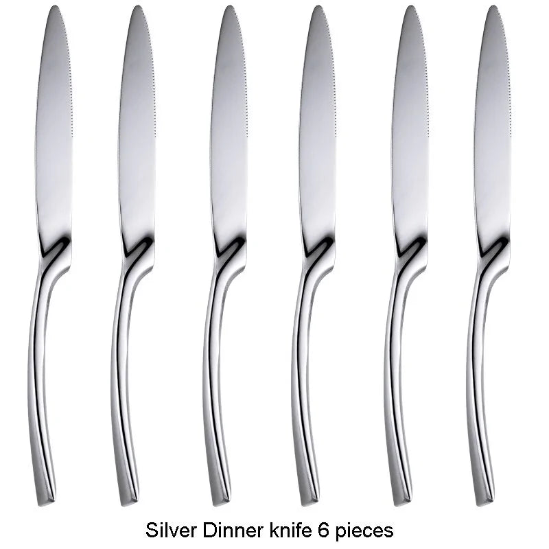 Stainless Steel Black Cutlery Set