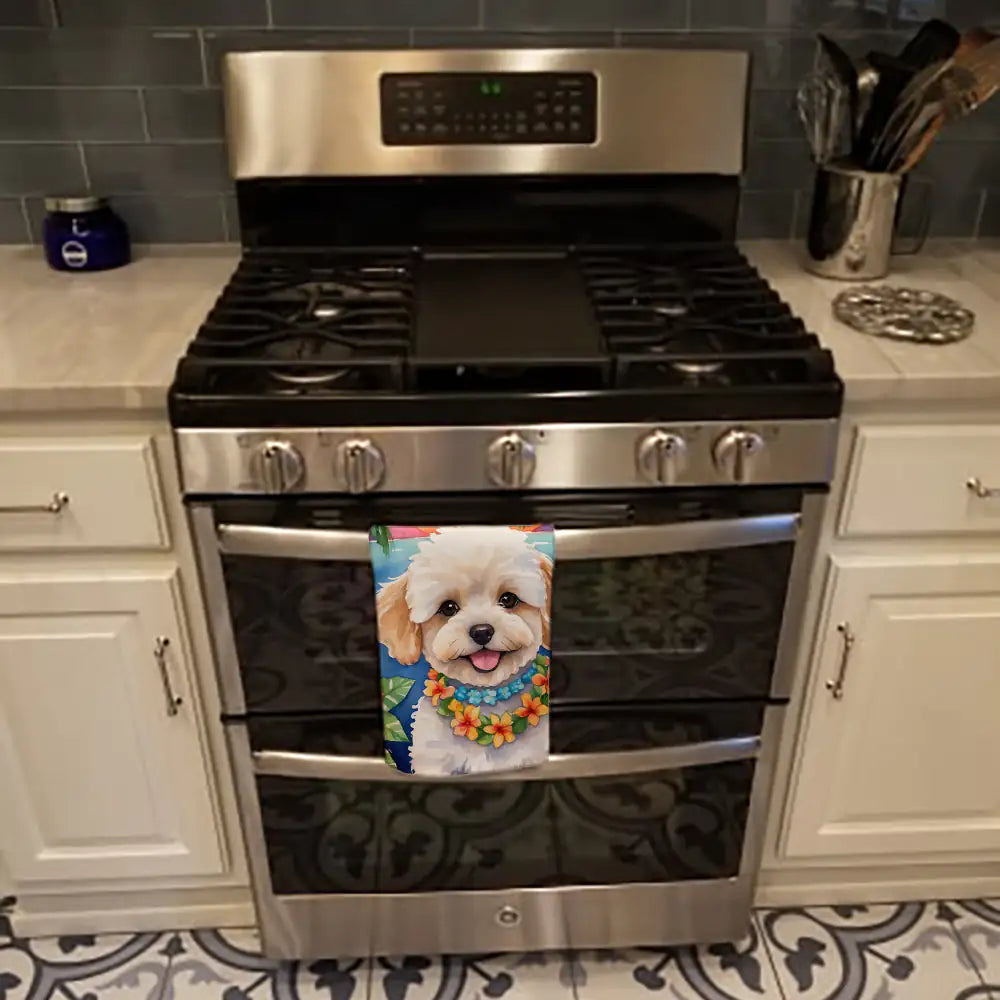 Maltipoo Luau Kitchen Towel